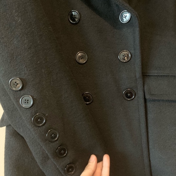 Black pea coat